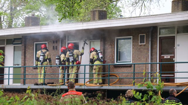 Forse schade na vlam in de pan