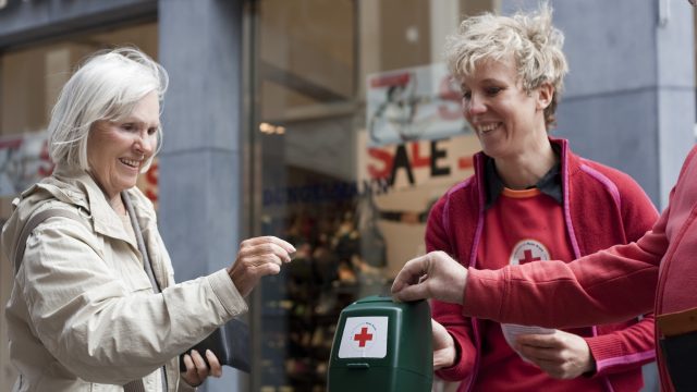 Collecteren Rode Kruis