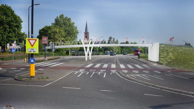 Fietsbrug tbv fietsveiligheid