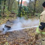 Boomstam in brand op Stokkeland