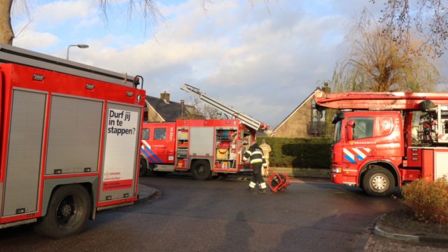 brand woning door houtkachel curiestraat