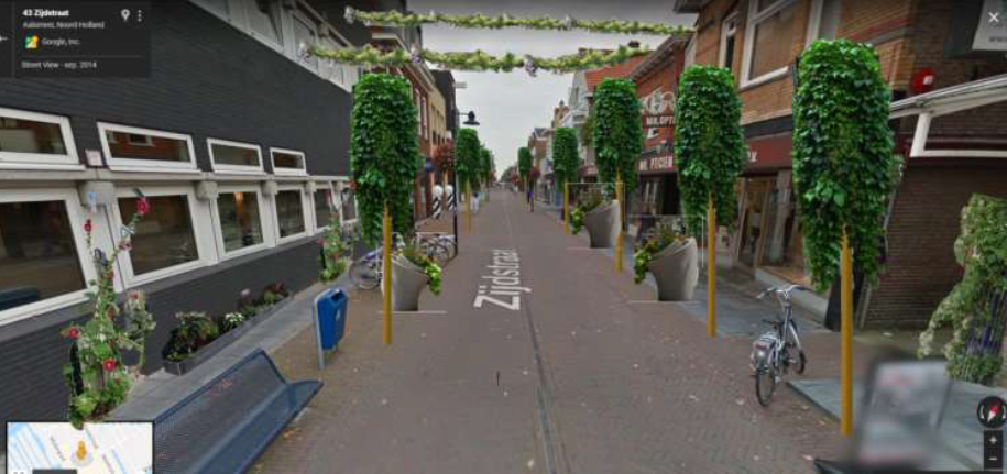 Studenten Wellant maken Aalsmeer Centrum groen