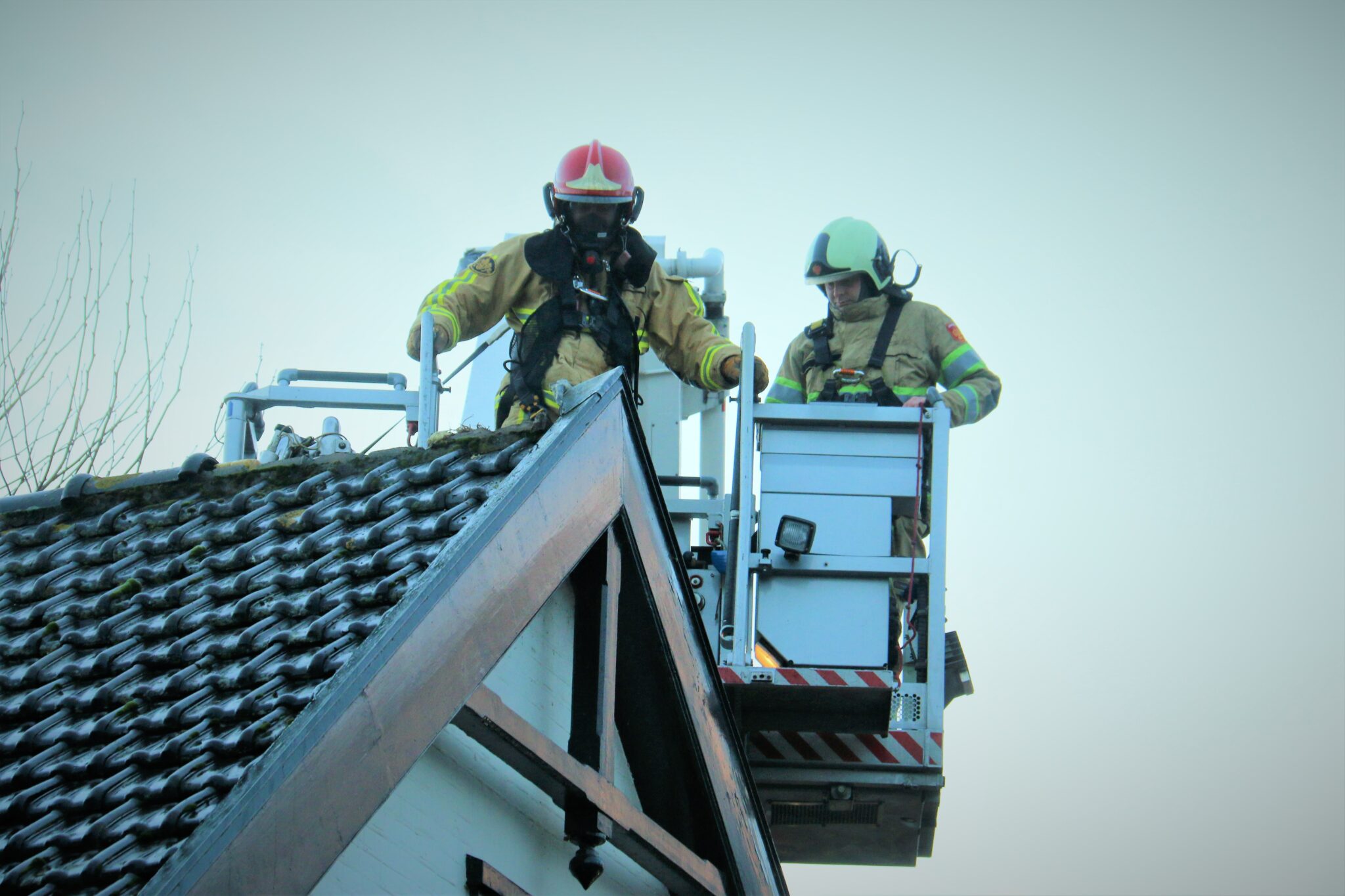 Schoorsteenbrand in Amstelhoek