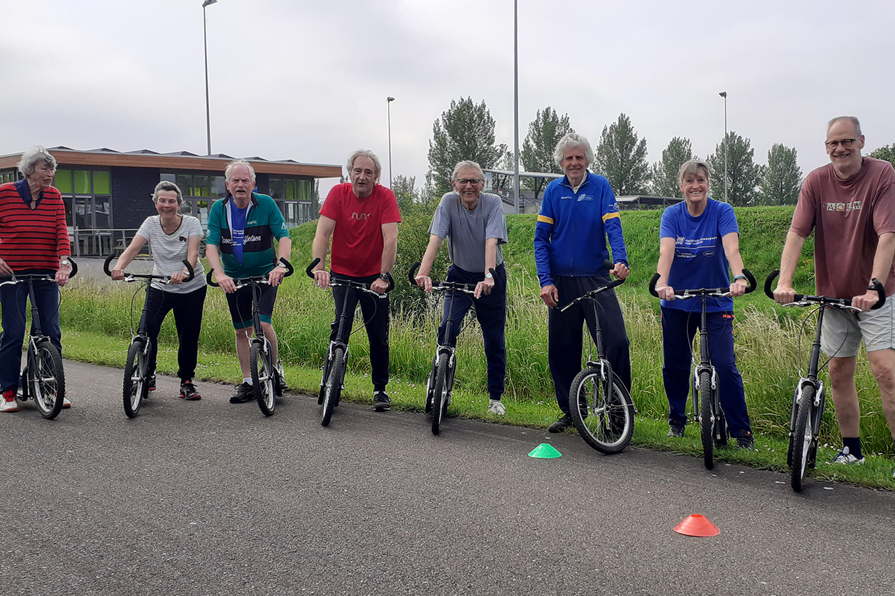 Net als toen Sporters 60plus weer op de steps Nieuwe Meerbode
