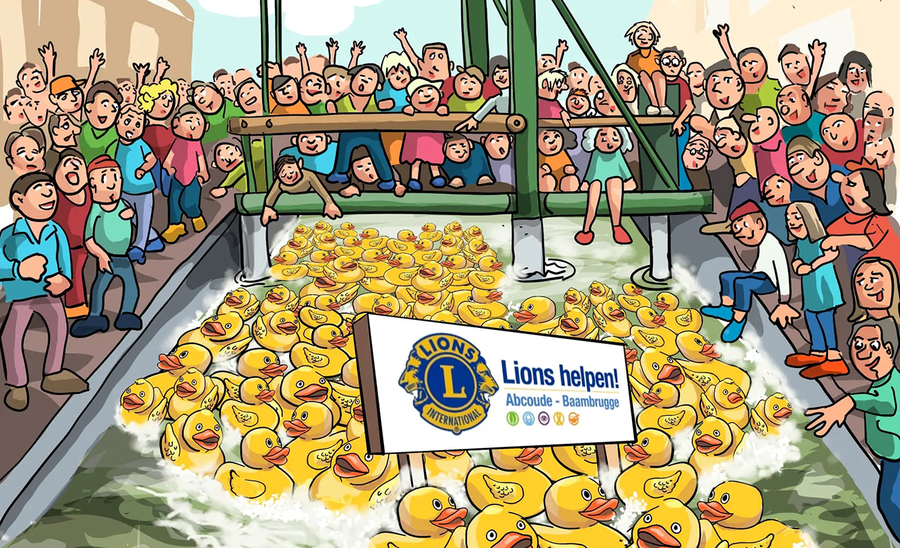 Badeendjesrace voor Cultuurhuis Abcoude