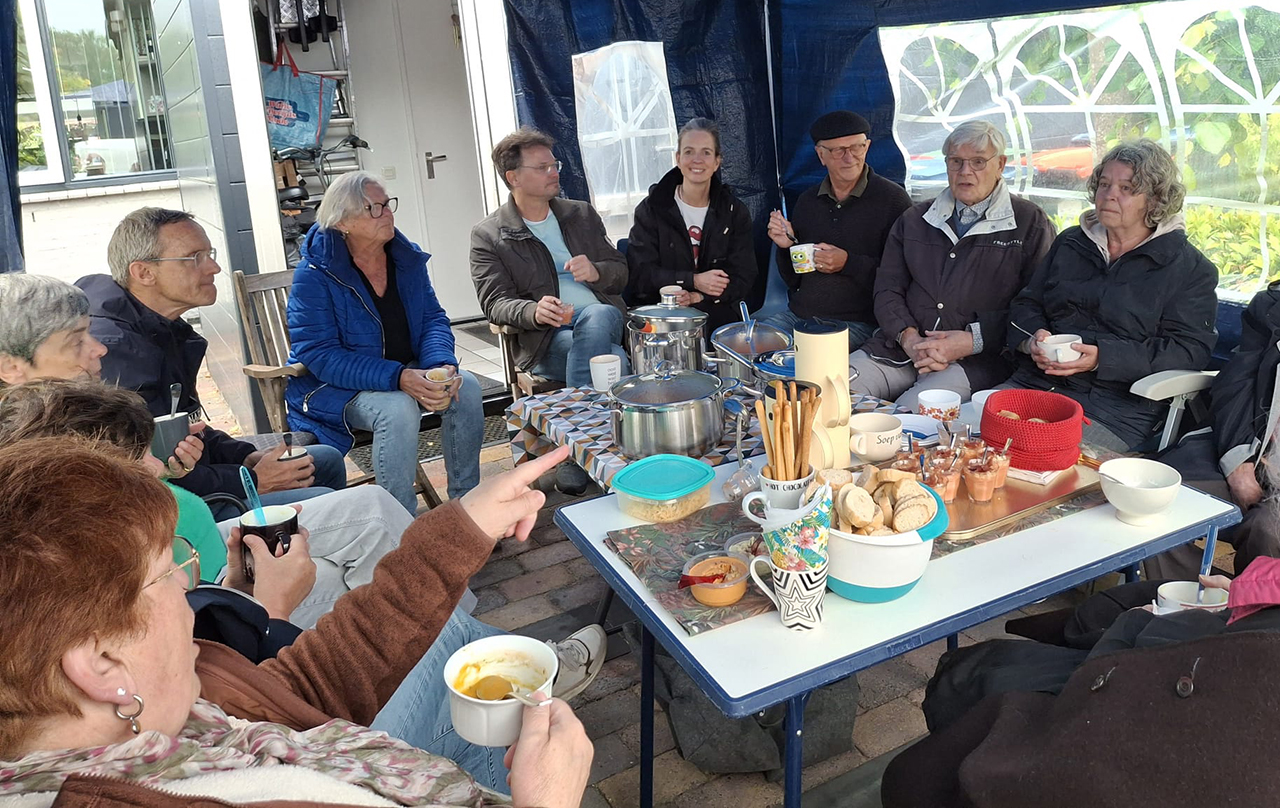 Soep op de stoep
