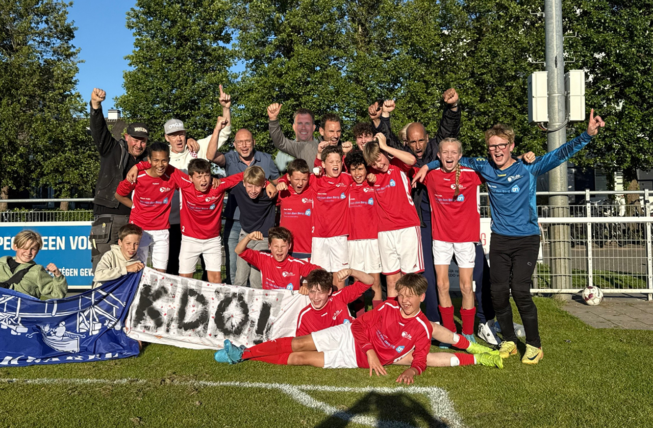 KDO JO12-1 kampioen na 8-1 zege