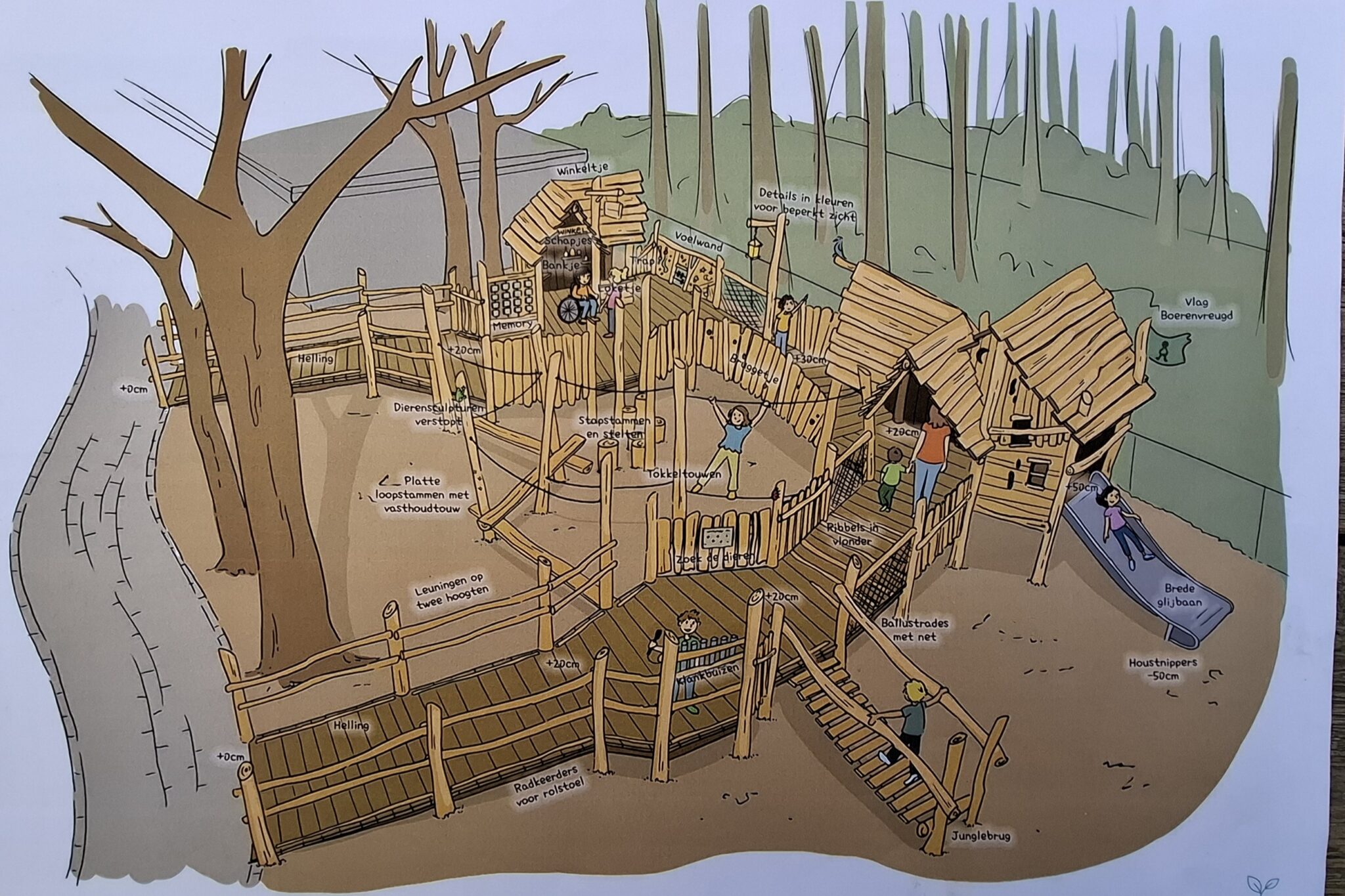 Nieuw speeltoestel voor alle kinderen bij Boerenvreugd