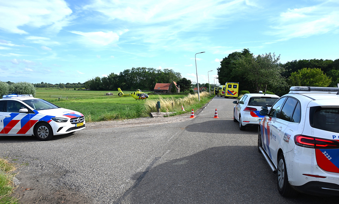 Eenzijdig ongeval motorrijder