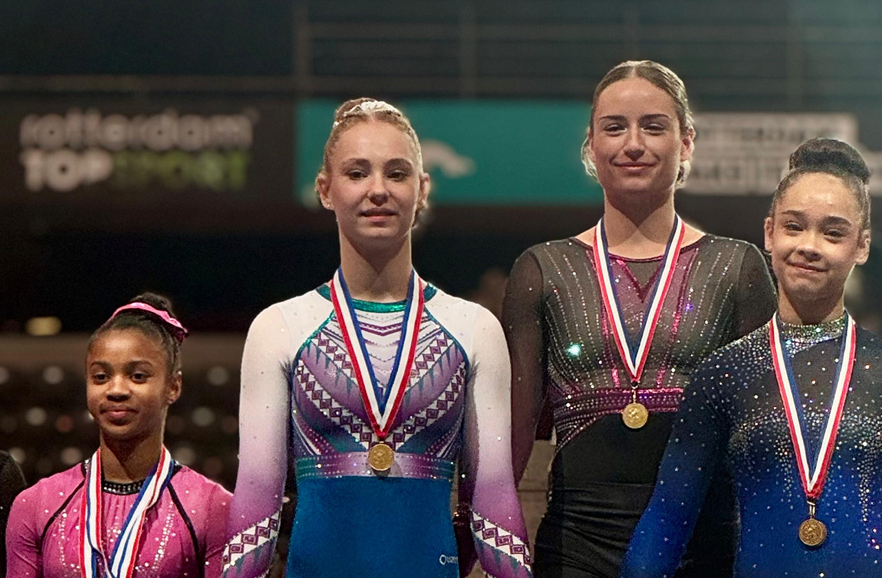 Uithoornse Dewi Bernard (15) Nederlands kampioen turnen op brug