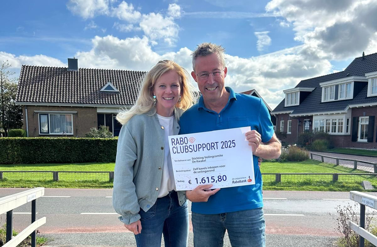 Kwakelse Veiling ontvangt ruim 1.615 euro van Rabo ClubSupport