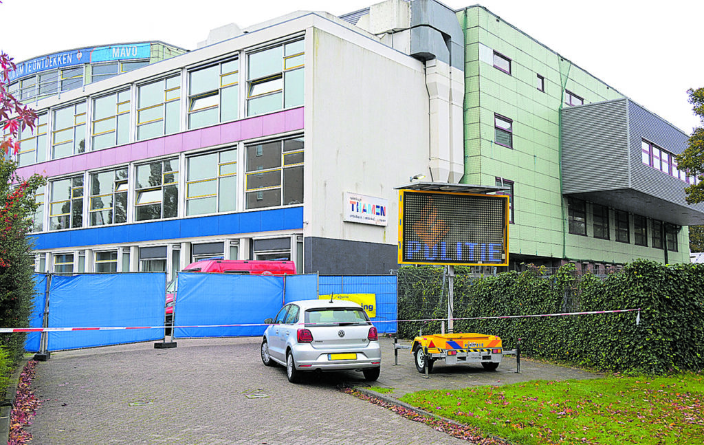 Storm in een schoolgebouw