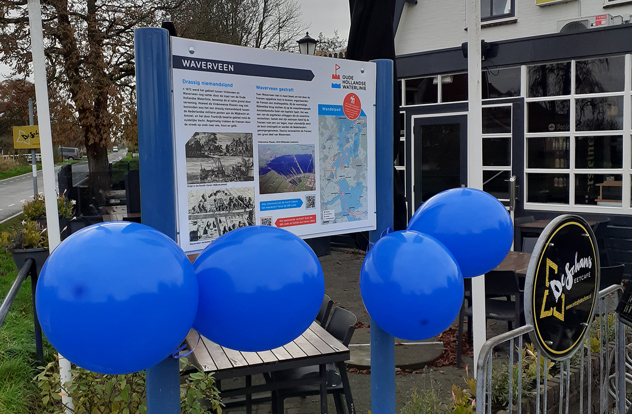 Nieuw bord Oude Hollandse Waterlinie onthuld