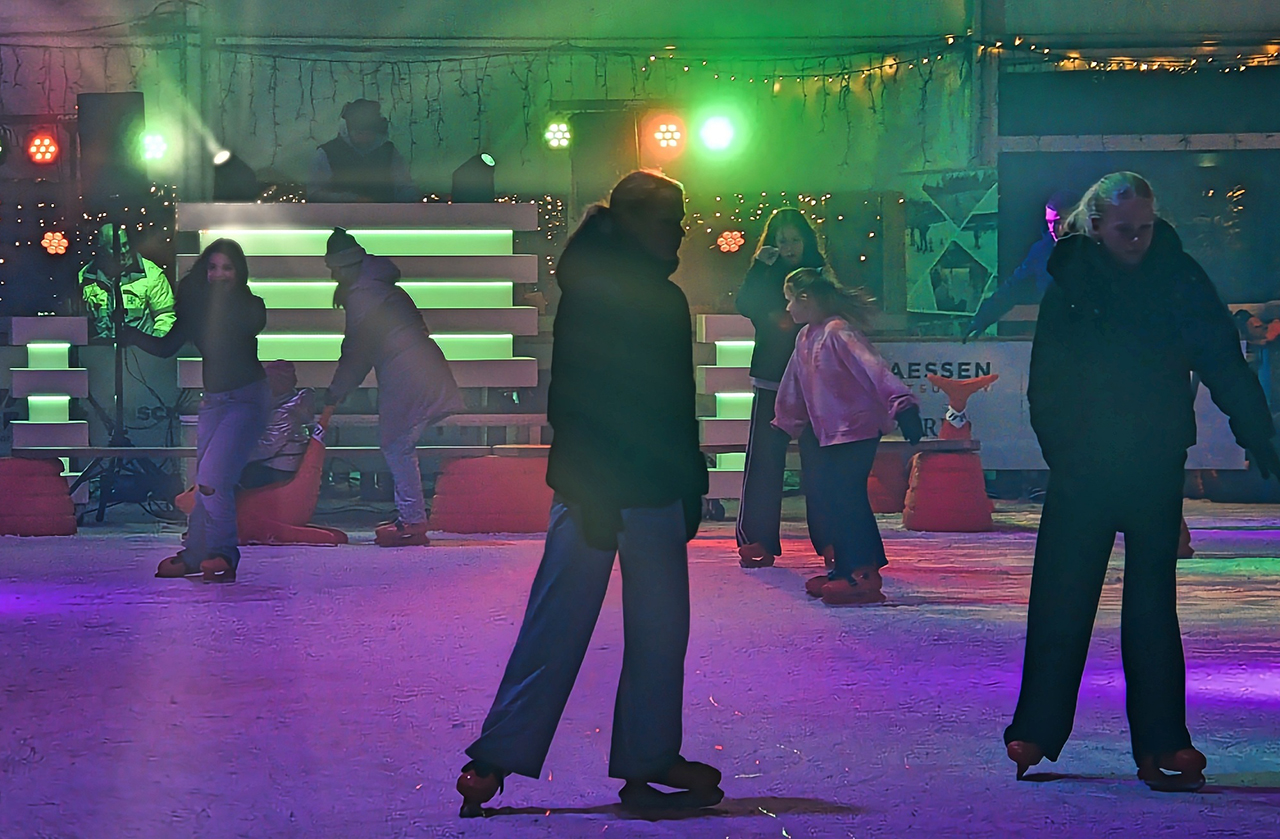 Foute kerstavond op ijsbaan