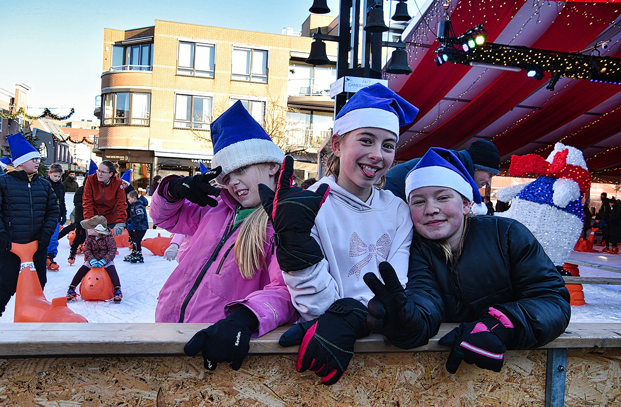 Schaatspret in hartje Mijdrecht