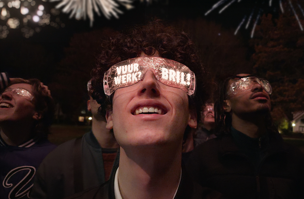 Bril op tijdens de jaarwisseling