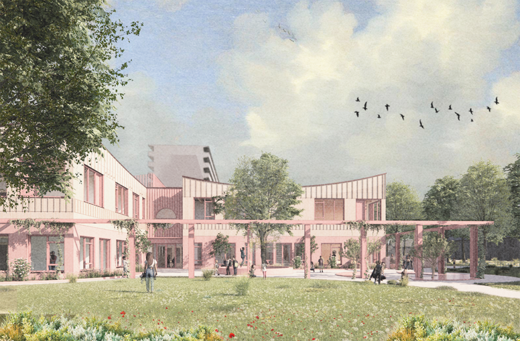 Filmpje eerste ontwerp kindcentrum op uithoorndenktmee.nl