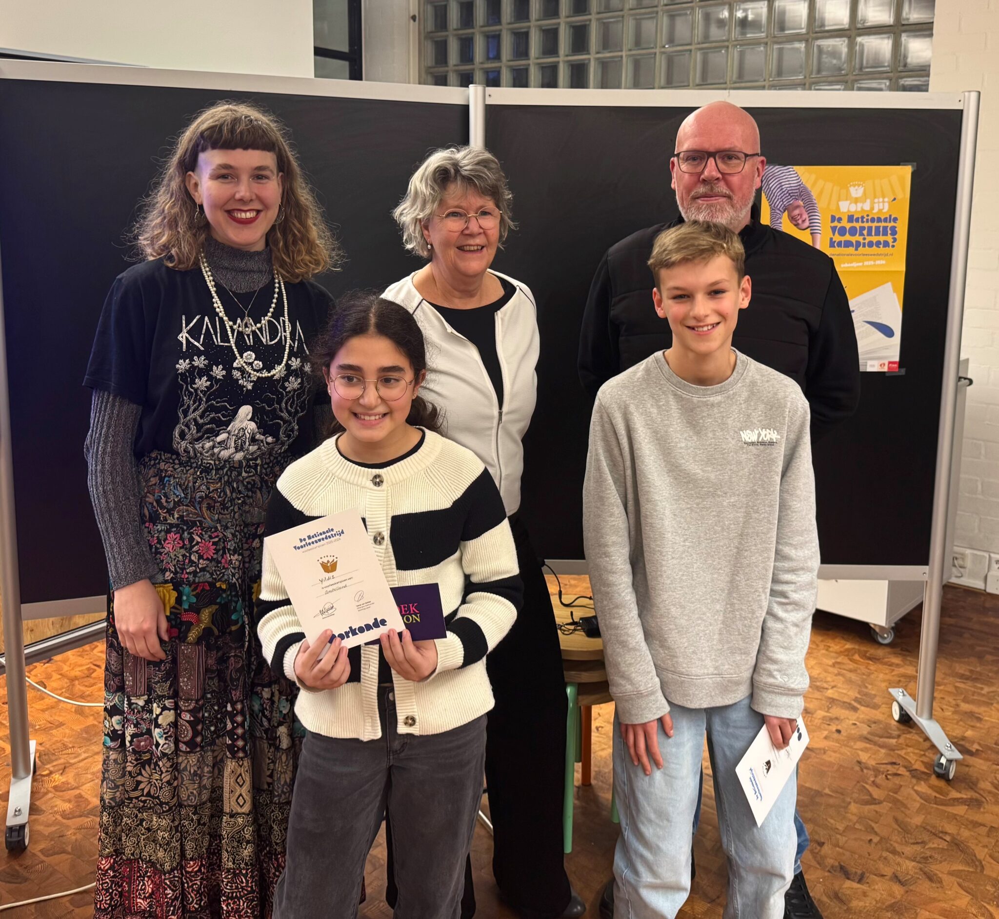 Yildiz en Stijn winnaars regionale voorleeswedstrijd