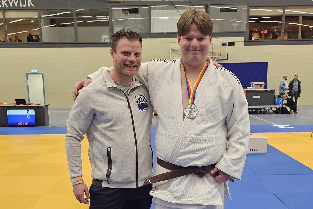 Bjorn van der Linden plaatst zich voor NK-judo