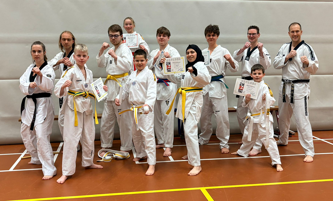 Succesvolle examens bij Horangi Taekwondo Mijdrecht