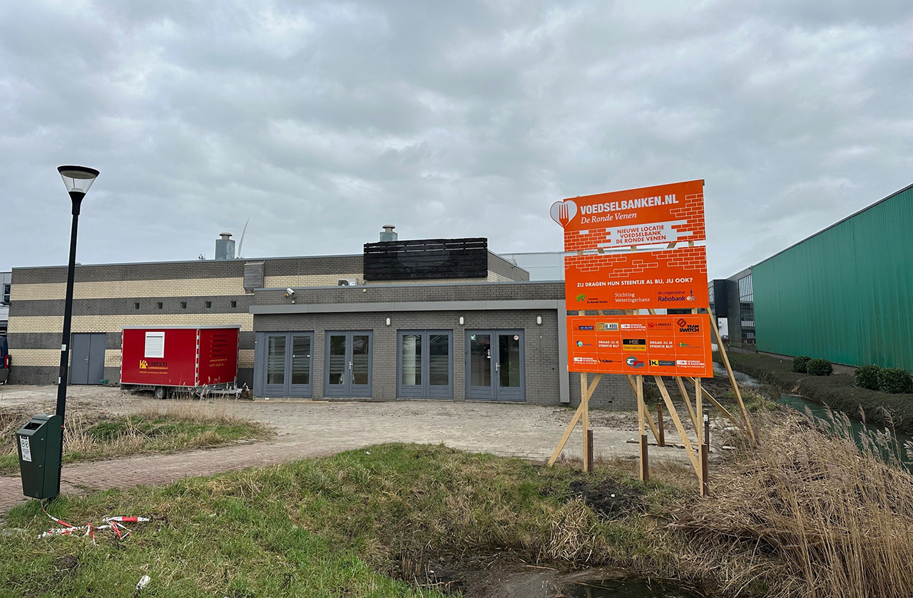 Bouwwerkzaamheden nieuwe locatie Voedselbank DRV hervat