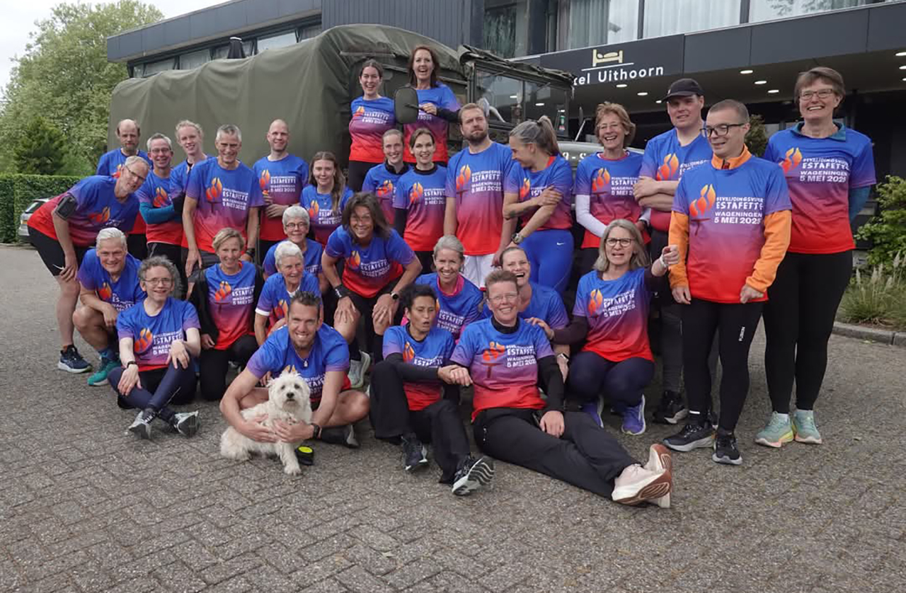 Bevrijdingsvuur lopend naar Uithoorn