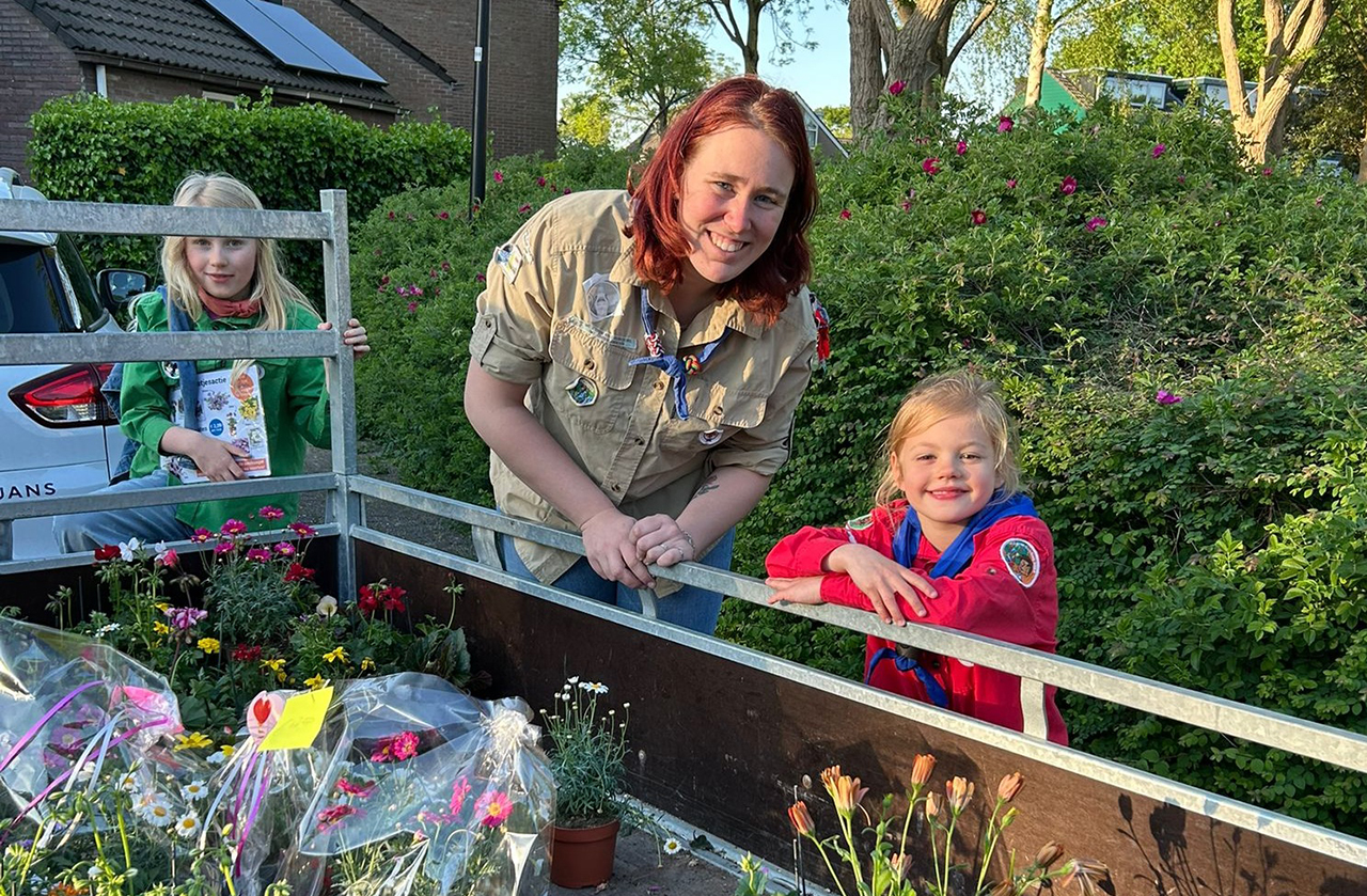 Scouts komen weer langs met de mooiste plantjes