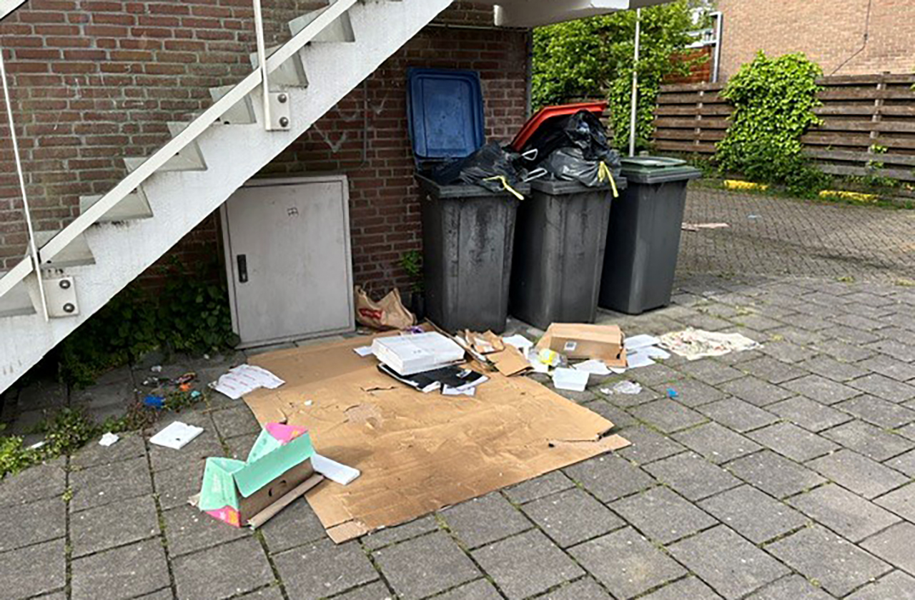 Asociaal dumpen van vuil