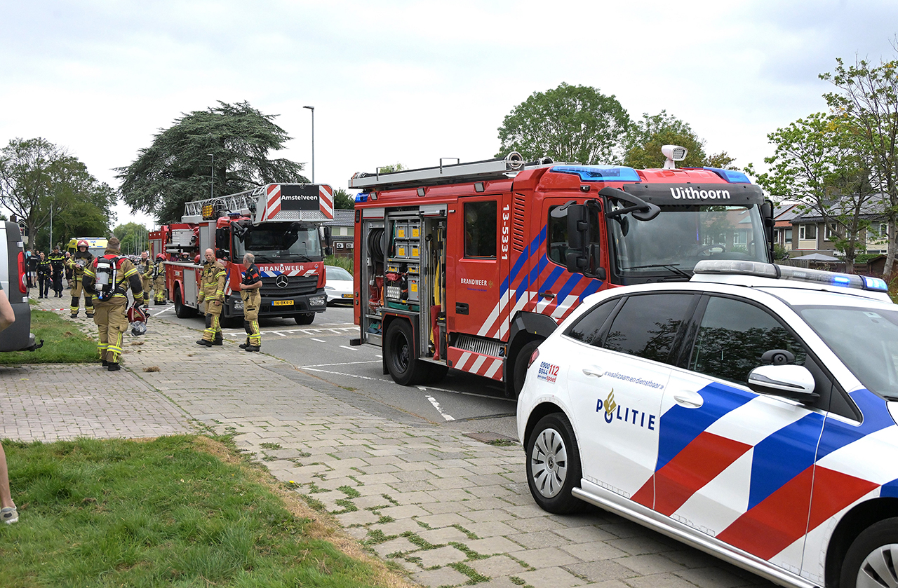 Brand in woning op Prinses Christinalaan in Uithoorn