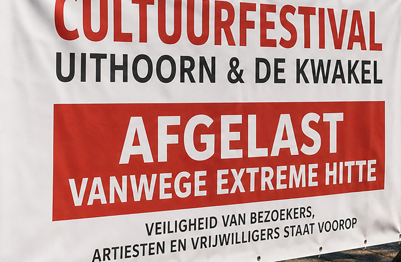 Extreme hitte nekt CultuurFestival Uithoorn en De Kwakel: ‘Het kon niet anders’