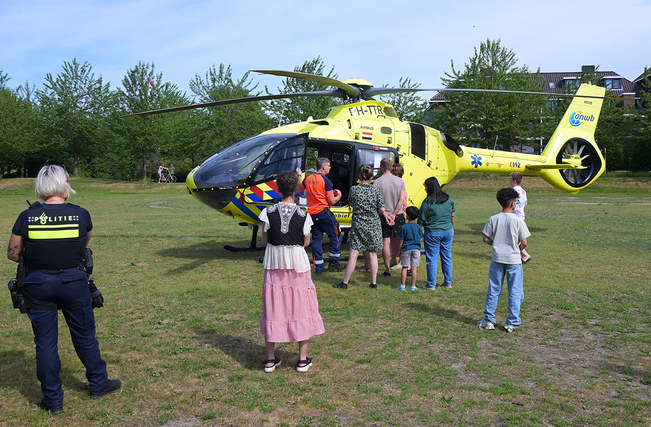 Traumahelikopter verleent medische assistentie
