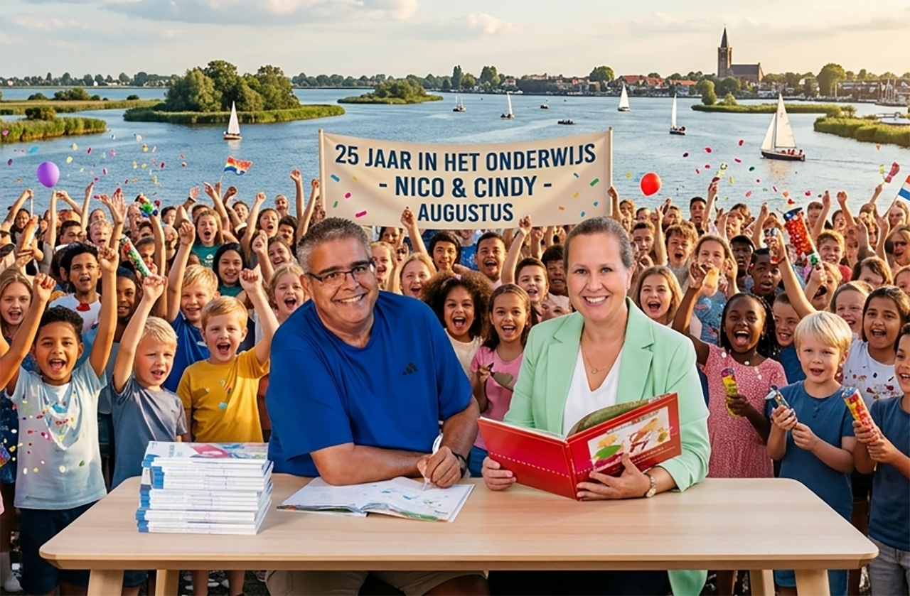 Nico en Cindy 25 jaar actief in het onderwijs
