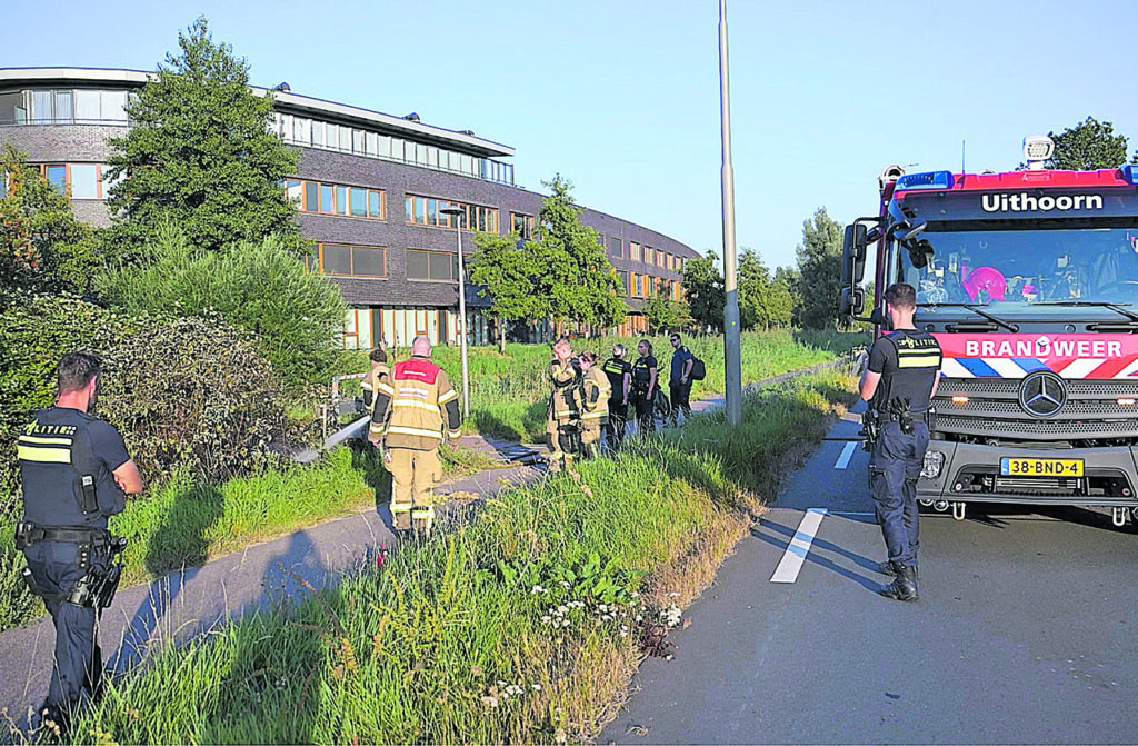 Bermbrand langs N196 snel onder controle