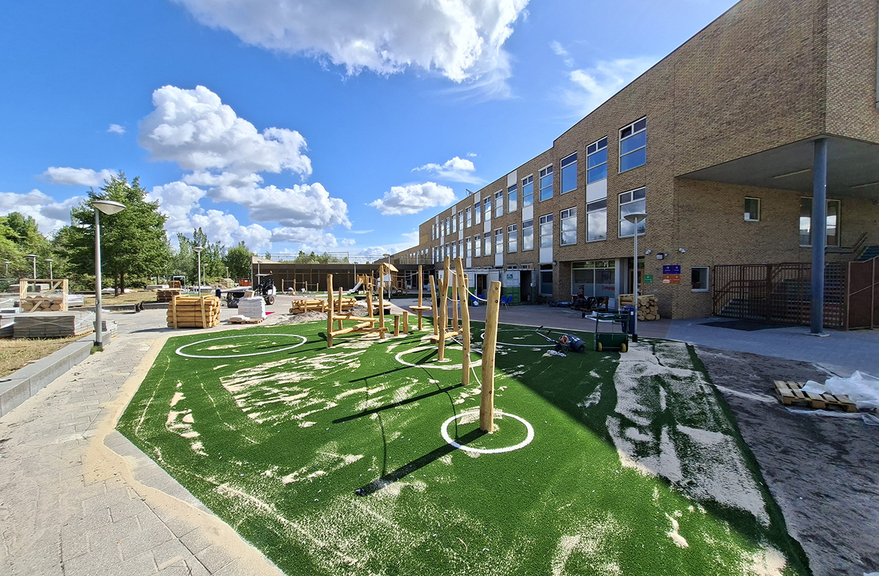 Eerste fase opknappen schoolplein Brede School bijna afgerond