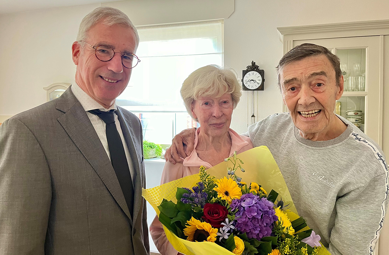 Joop en Ria Witteveen vieren briljanten huwelijksjubileum